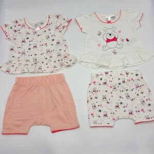 H&M x Disney Winnie the Pooh baby girl coordinates size 2-4 months